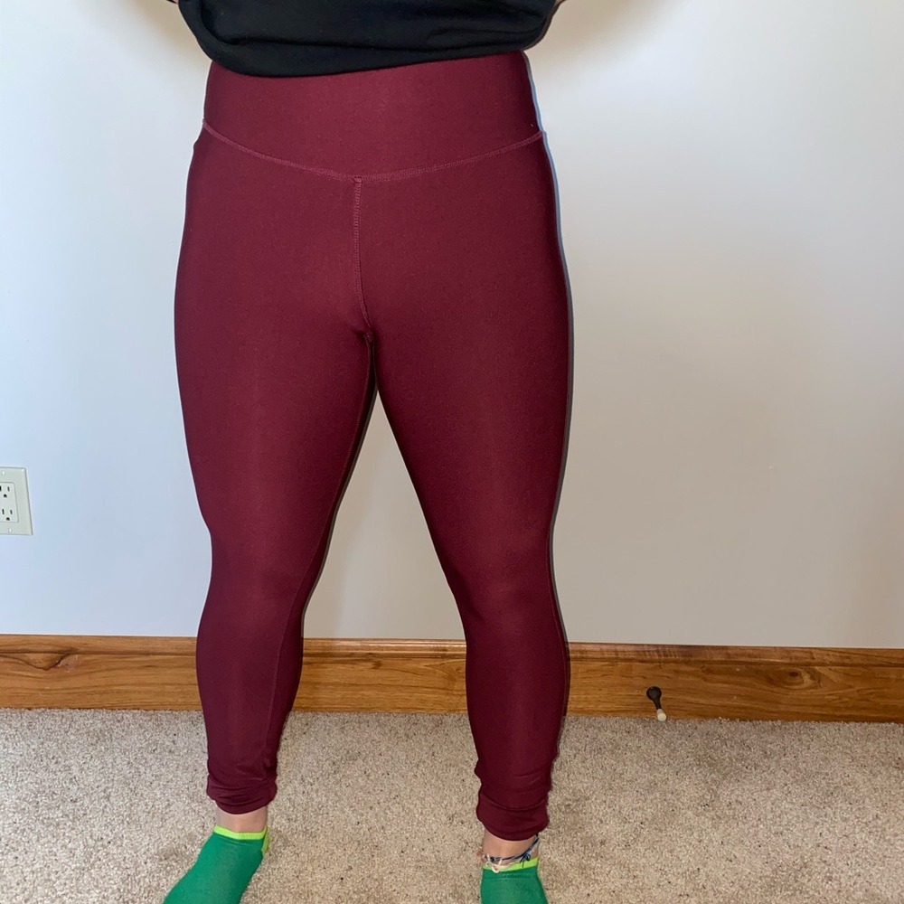 Plain Maroon Leggings